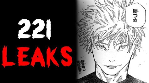 jjk 221 leak|Jujutsu Kaisen Chapter 221 Leaks : r/Jujutsufolk